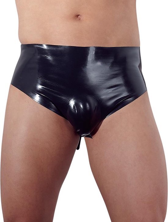 The Latex Collection Latex Slip Met Opblaasbare Buttplug XL