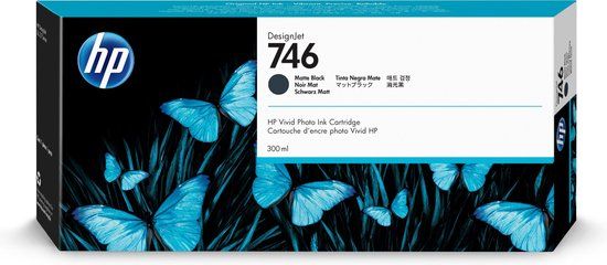 HP P2V83A Black Ink Cartridge - Original - 300 ml