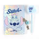 Cerda Stitch Dagboek met Slot en Pluche Pen – Gelinieerd Schrijfboek