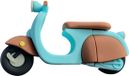 Ulticool Vintage Stijl Scooter USB Stick - 8GB - Turquoise/Bruin