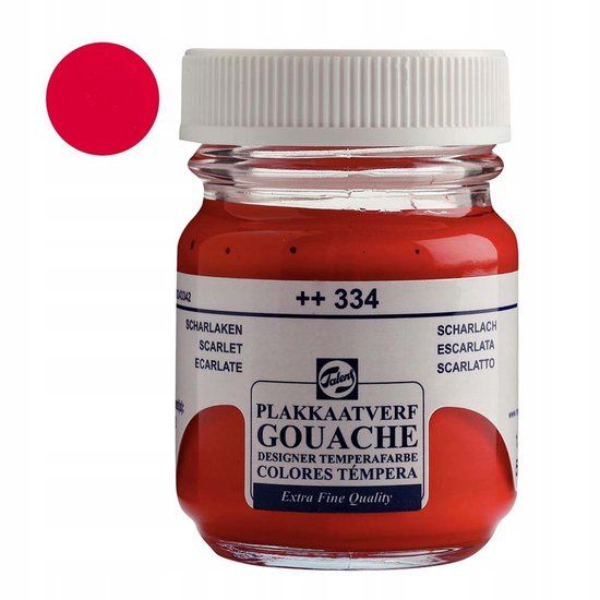 Royal Talens Gouache Verf 334 Scarlet Rood 50 ml