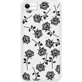 iPhone 7 Roses noires bedrukt siliconen hoesje