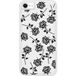 iPhone 7 Roses noires bedrukt siliconen hoesje