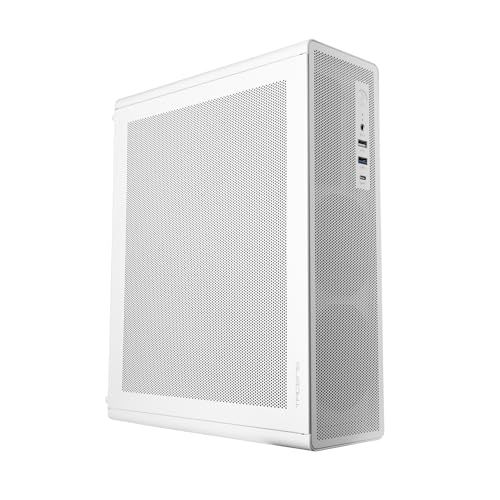 Tacens AEROSLIM500, PC-behuizing MicroATX, Mesh Stofbescherming, TFX Voeding 500W, Frontventilator FDB 90mm, Slim Mini-Tower Compatibel met MicroATX en Mini-ITX, USB-C en USB 3.0, Wit