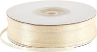 Creativ company Satijn lint, b: 3 mm, crèmekleurig, 100 m