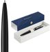 Waterman Impression Balpen | Medium Punt met Blauwe Inktvulling | Zwarte Lak met Palladium-Gecoate Afwerking | Geschenkdoos