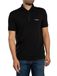 Armani Exchange A|X Poloshirt voor heren, katoen, jersey, stretch, ritssluiting, zwart, XXL