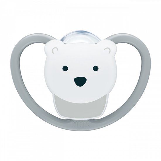 NUK Perfect Match Air fopspeen siliconen 6-18m - Grijs