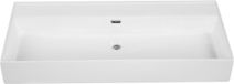 Saniclass Legend Meubelwastafel - 100.5x47x12cm - 1 wasbak - keramiek - wit glans