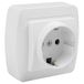 Witte bipolaire oppervlaktebasis met TTL, stopcontact, gatklemmen, 74 x 72 x 42 mm