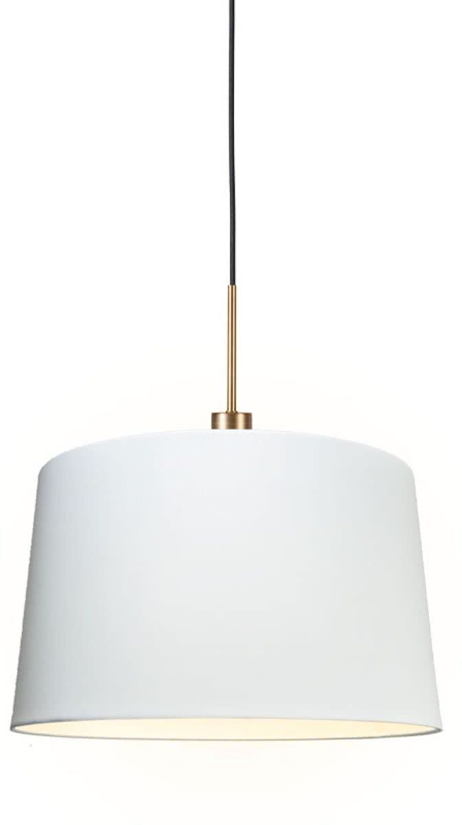 QAZQA Combi 1 Hanglamp met lampenkap 1 lichts Ãƒ Ëœ 450 mm wit - 8718881058714