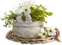 LOBERON Bloempot Mouriel antiekgrijs