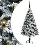 vidaXL Sapin de Noël artificiel avec 150 LED Blanc 150 cm