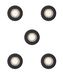 Philips Peridot inbouwspot - GU10 fitting - Zwart - Rond - Vaste kop - 5-pack