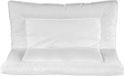 Unyqoos Coussin pliant, coussin multifonctionnel, coussin de relaxation, coussin de nuque, coussin dorsal, coussin pour dormir sur le ventre, technologie Lücosoft, Fabriqué dans l'UE, Ökotex 100, 80 x 80 cm, blanc