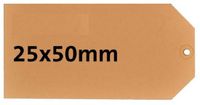 HF2 Label Karton Geel 25x50mm 1000 stuks