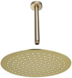 FortiFura Calvi Hoofddouche - 25cm - Rond - Messing Geborsteld (Goud)