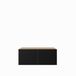 Margaret Hadas24 Leo Meuble TV - 100 cm - Design mural moderne - Pour salon - Fixation murale - Mur média, Push to Open & Rangement - Meuble TV (Artisan+ Noir)