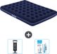Bestway Opblaasbaar Luchtbed voor 2 Personen - 152 x 203 x 22 cm - Blauw - Inclusief Accessoires
