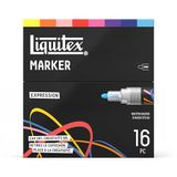 Liquitex Acrylmarkers Expression Set, 16x 2mm