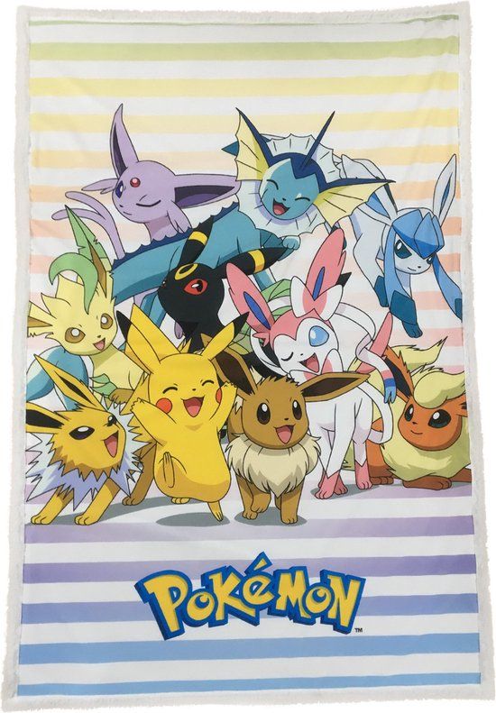 4KidsOnly Pokemon Fleecedeken - Sherpa