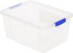 PLASTICFORTE Opslagbakken met deksel - 16 liter - 40 x 30 x 21 cm - Transparant - Kunststof