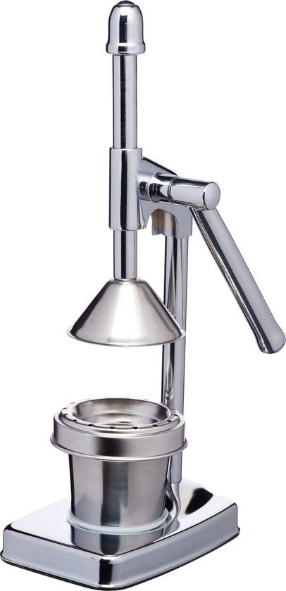 Masterclass Kitchen Craft MasterClass Deluxe Verchroomde Sapcentrifuge met Hefboomarm - Zilver