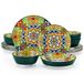 Style bohème 16 pièces service de table en porcelaine pour 4 personnes