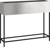 vidaXL Verhoogde tuin plantenbak Zilver 100 x 26 x 82 cm