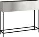 vidaXL Verhoogde tuin plantenbak Zilver 100 x 26 x 82 cm