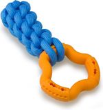 Arquivet Ring with braided cotton rope | 24 cm | Blue/Orange | Unisex | Sport