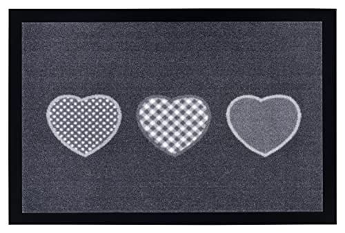 Hanse Home Design Deurmat Hart (40x60 cm, Donkergrijs)