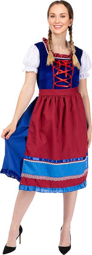 FUNIDELIA Tirools Kostuum Deluxe - Vrouwen - Maat L - Bruin