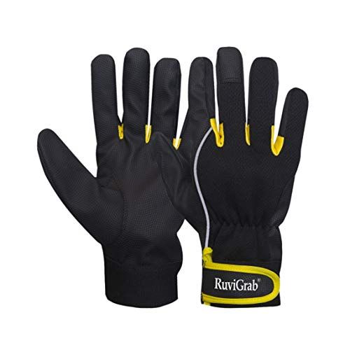 Ruvigrab Strip handschoen - Kunstleer - Klittenbandsluiting - Ademende rug