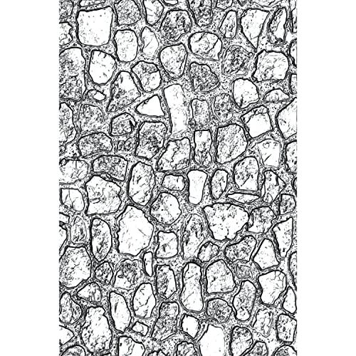 Sizzix 3-D Textuur Fades Embossing Folder Mini Cobblestone door Tim Holtz - 665461
