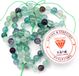 Gemstone beads Fluorite arc-en-ciel 8 mm perles avec cordon élastique