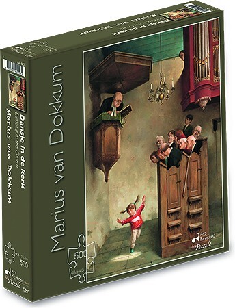 Art Revisited Marius van Dokkum - Dansje in de Kerk Puzzel (500 stukjes)