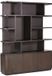 Merkloos Livingfurn Vakkenkast Rivano eikenfineer Basalt bruin - Japandi - 170x45x215 cm