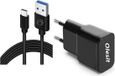 Olesit 5V 2A 10W USB-C Oplader Adapter met 1.5M Kabel Zwart
