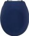 spirella Toiletbril Softclose - Duroplast WC-Bril met Chroomkleurige Scharnieren - Matte Afwerking - Blauw