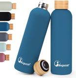Unyqoos Bouteille d'eau en acier inoxydable - 750 ml - Bleu