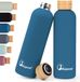 Unyqoos Bouteille d'eau en acier inoxydable - 750 ml - Bleu