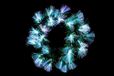 Nataluna Kroon groen 35 cm 36 leds multicolor, zoals foto, uniek