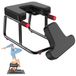 Banc d'inversion de yoga - Cadre en acier robuste - Capacité de charge jusqu'à 150 kg - Tapis antidérapant - Rembourrage épais - Convient pour les inversions et les étirements - Noir