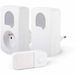 SCS SENTINEL SONE DUO Draadloos en batterijloos - Set van 2 - Bereik 150 meter - Wit