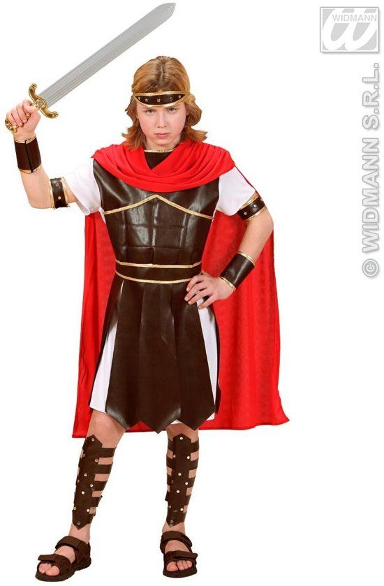 Widmann Strijder Oudheid Kostuum Centurion Hercules Kind Jongen Maat 158