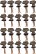Poignée de tiroir vintage miniature sans marque - Bronze - 20 pi èces avec vis