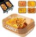 Papier cuisson pour friteuses à air chaud, 20,5 x 14 cm, 125 pièces