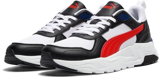 PUMA Trinity 2 LT Unisex Sneakers - PUMA White-For All Time Red-PUMA Black-Blue Jewel