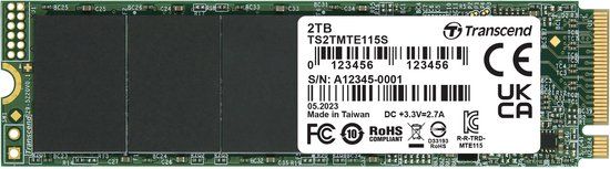 Transcend 115S M.2 2 TB PCI Express 3.0 NVMe 3D NAND